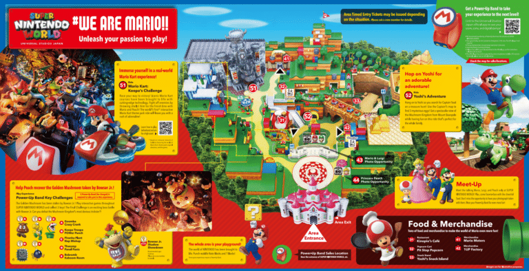Universal Studios Japan Map and Brochure (2025 – 2004)