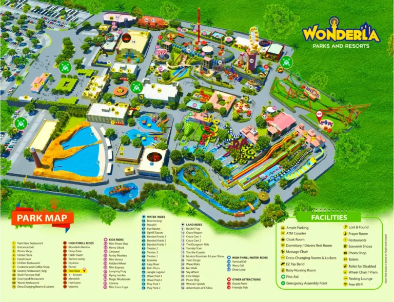 Wonderla Bangalore Map 2025