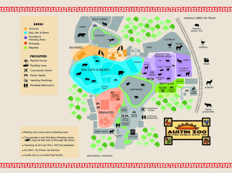 Austin Zoo Map and Brochure (2025 – 2016)