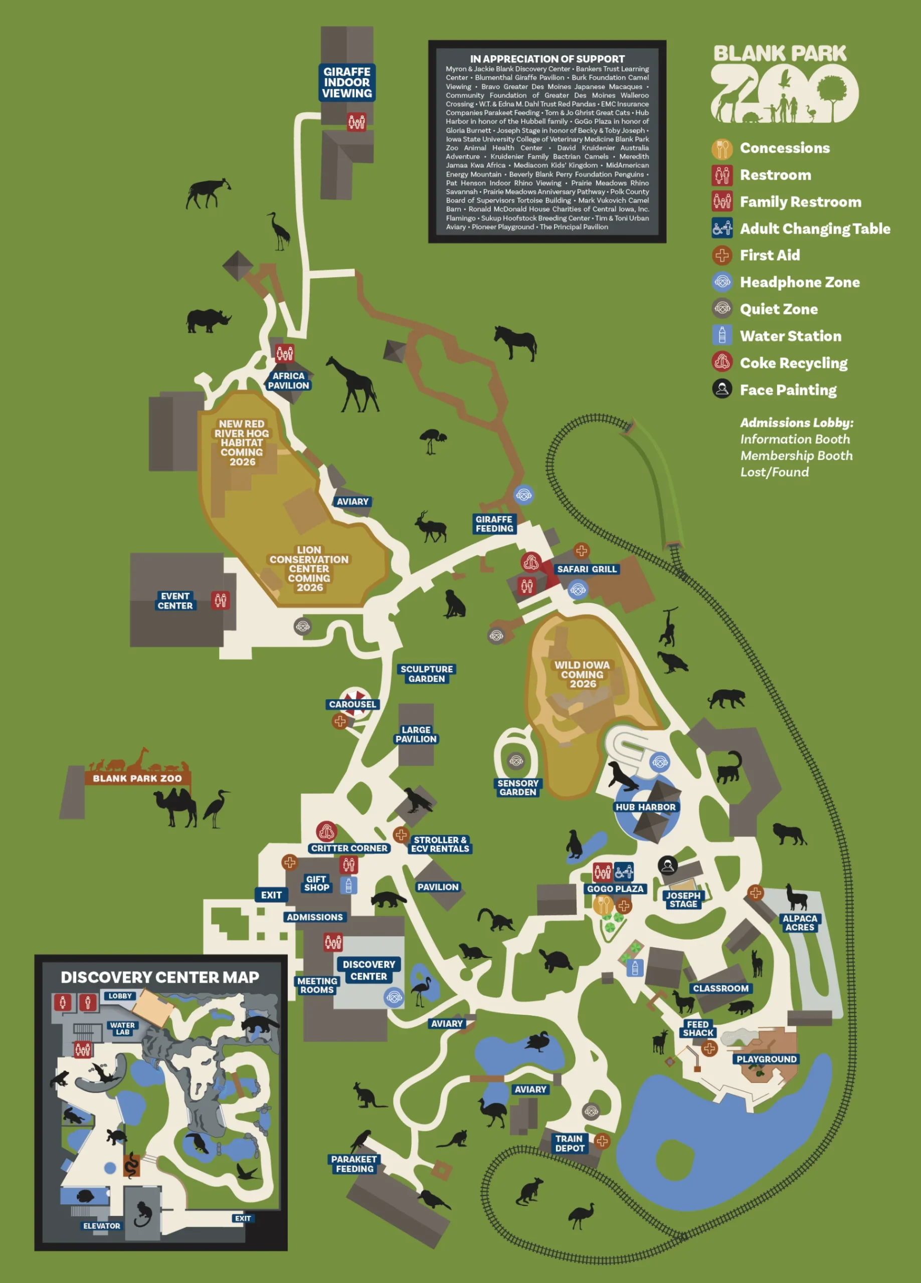 Blank Park Zoo Map 2025