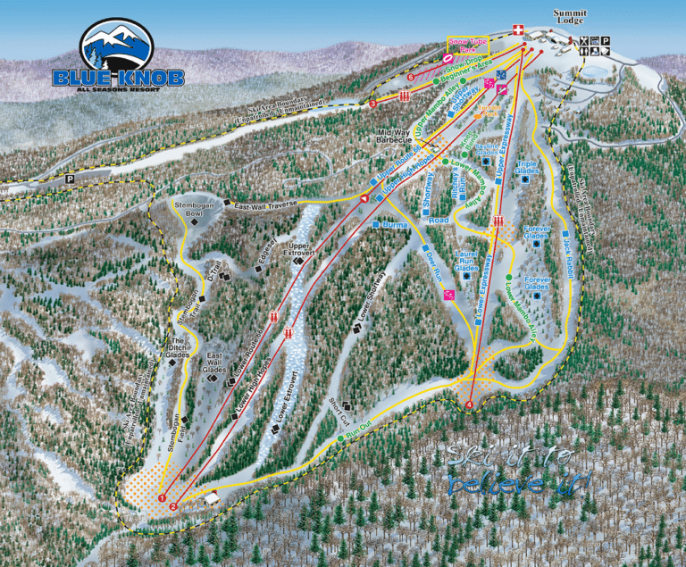 Blue Knob All Seasons Resort Map and Brochure (2023)