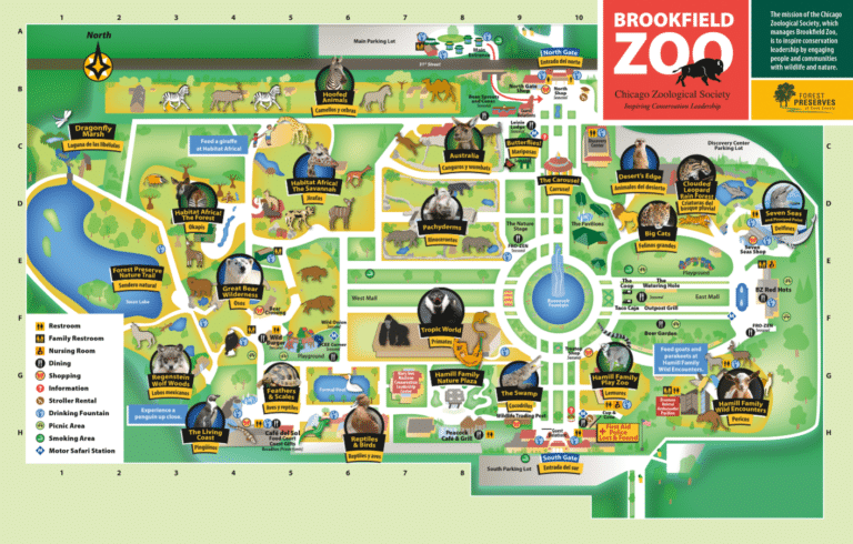 Brookfield Zoo Map 2023