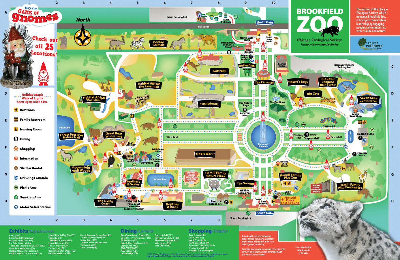 Brookfield Zoo Map and Brochure (2019 2025)