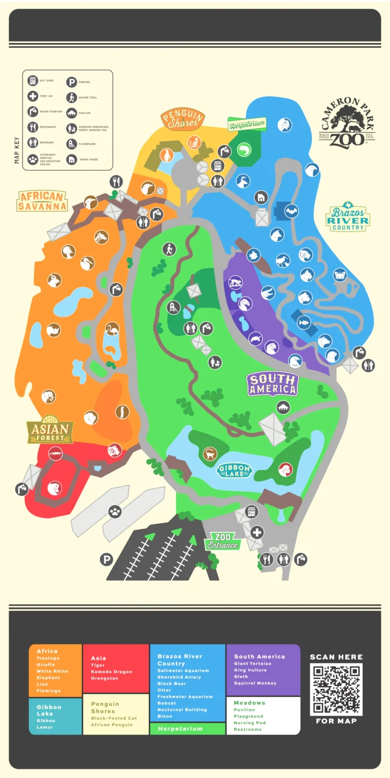 Cameron Park Zoo Map 2024
