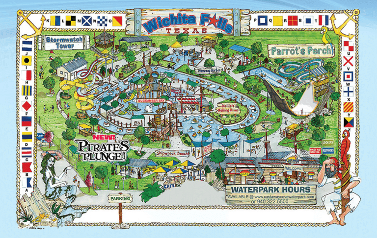 Castaway Cove Waterpark Map and Brochure (2017 – 2025)