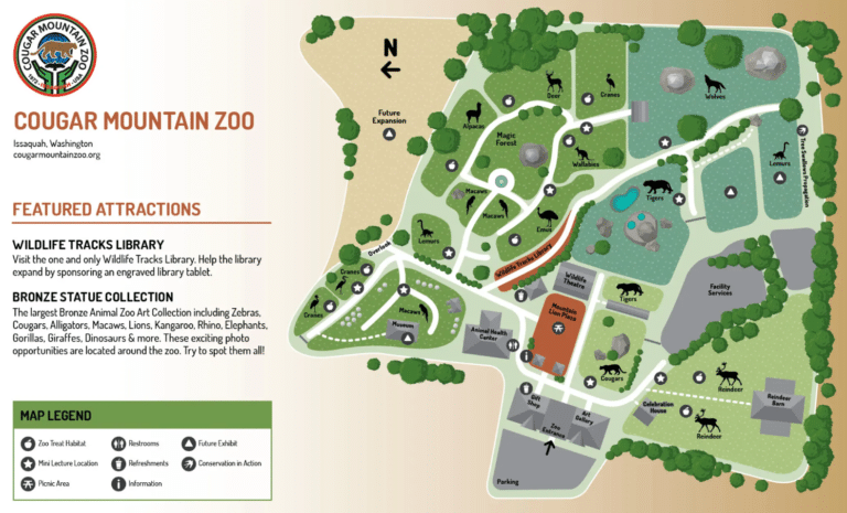 Cougar Mountain Zoo Map and Brochure (2024 – 2011)