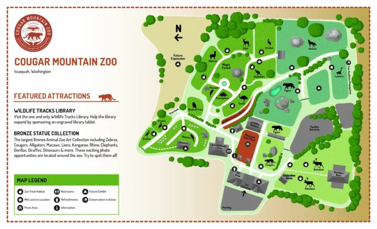 Cougar Mountain Zoo Map 2024