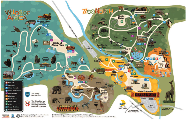 Dallas Zoo Map and Brochure (2025 – 2020)