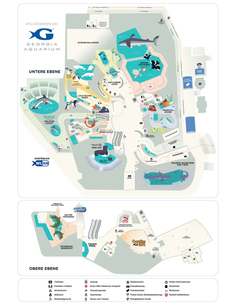 Georgia Aquarium German Map 2025