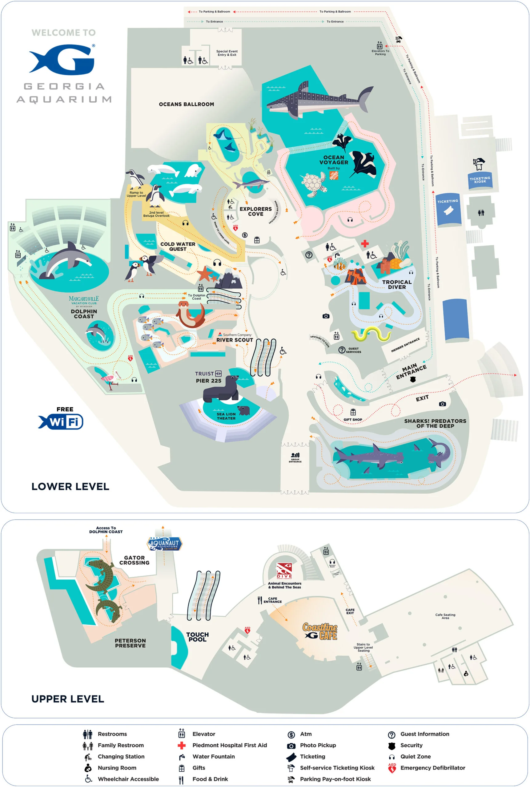 Georgia Aquarium Map 2025