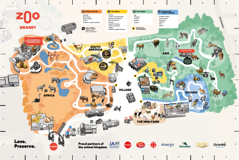 Granby Zoo Map and Brochure (2025 – 2024)