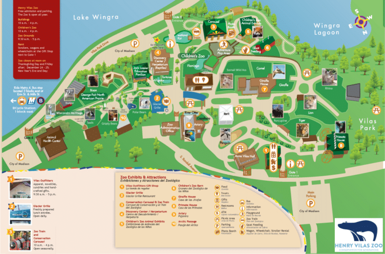 Henry Vilas Zoo Map and Brochure (2025 – 2017)