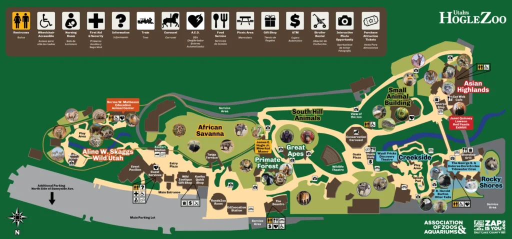 Hogle Zoo Map 2024