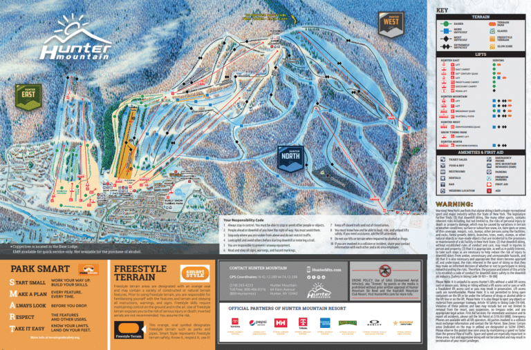Hunter Mountain Map and Brochure (2025 – 2023)