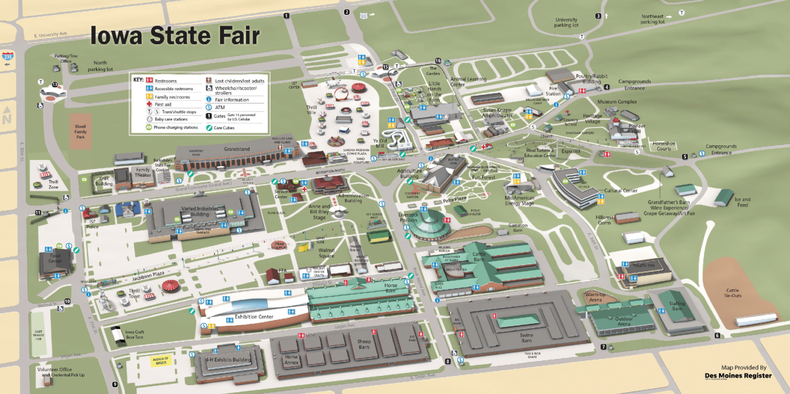 Iowa State Fairgrounds Map and Brochure (2019 2022