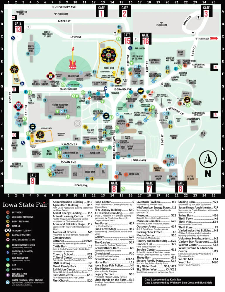 Iowa State Fairgrounds Map 2025-1