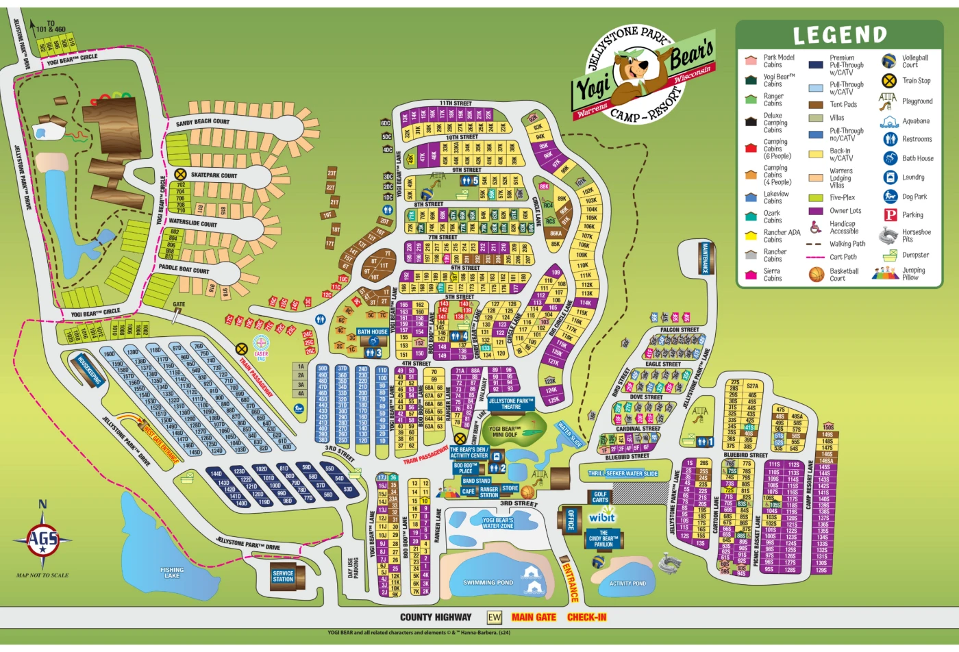 Jellystone Park Map 2024