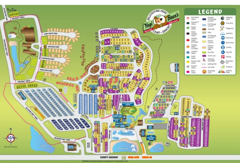 Jellystone Park Map 2025