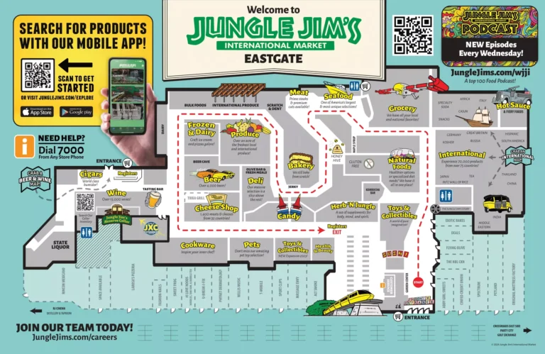 Jungle Jim's International Market Map 2024