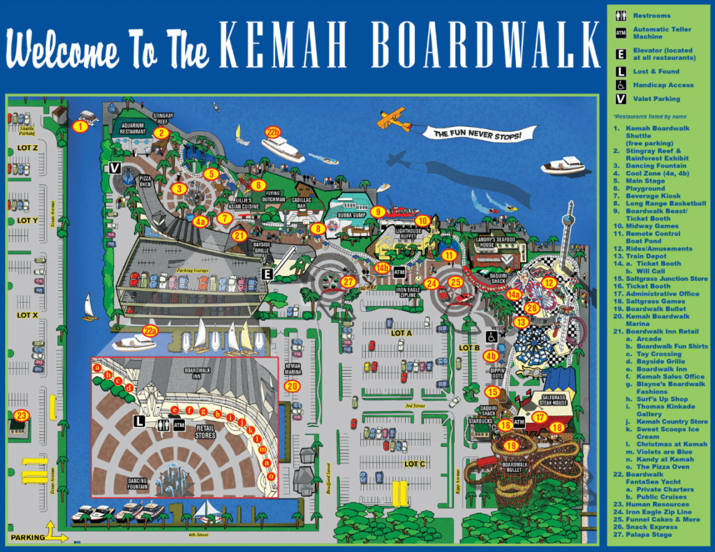 Kemah Boardwalk in Texas
