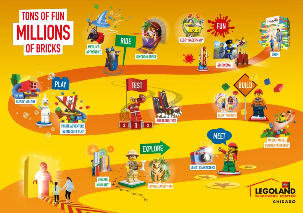 LEGOLAND Discovery Center Map 2024
