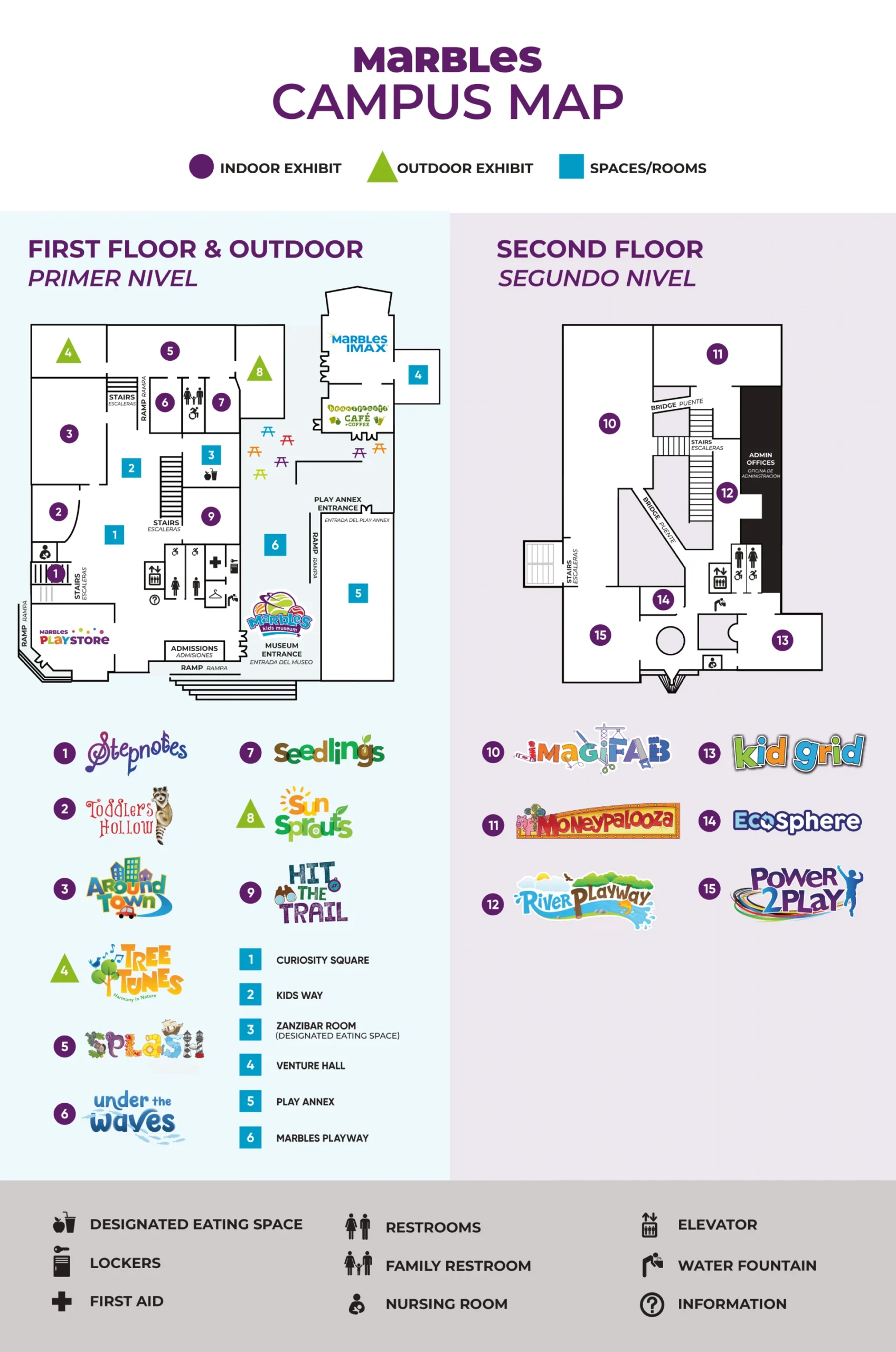 Marbles Kids Museum Map 2025
