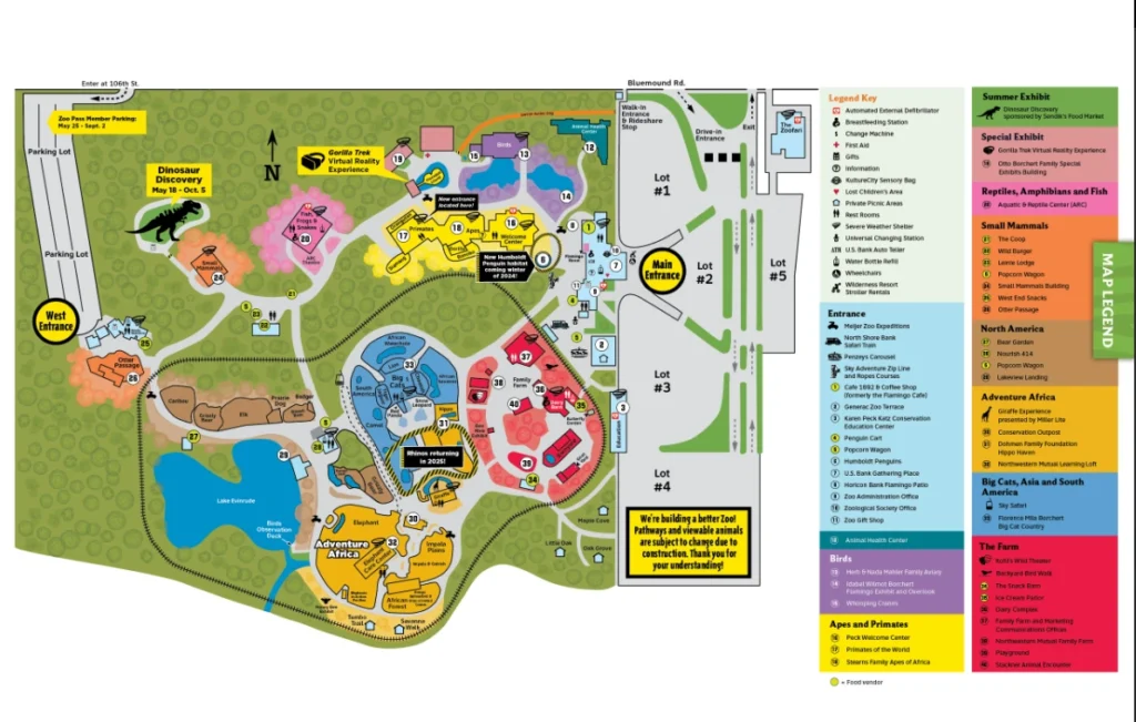 Milwaukee County Zoo Map 2024