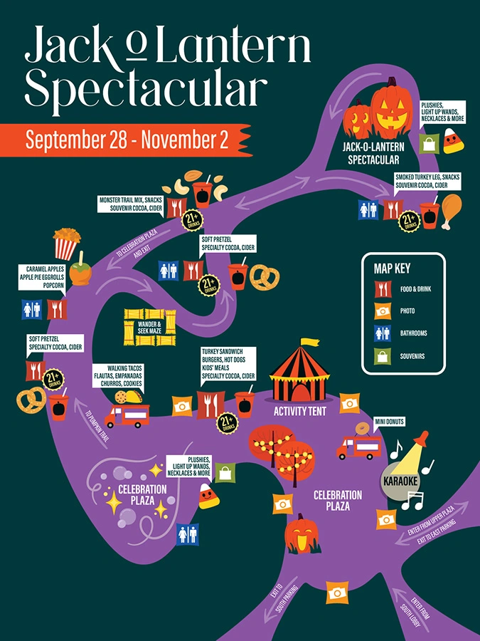 Minnesota Zoo Jack O Lantern Spectacular Map 2024
