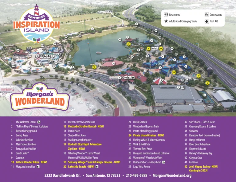 Morgan's Wonderland Map 2025