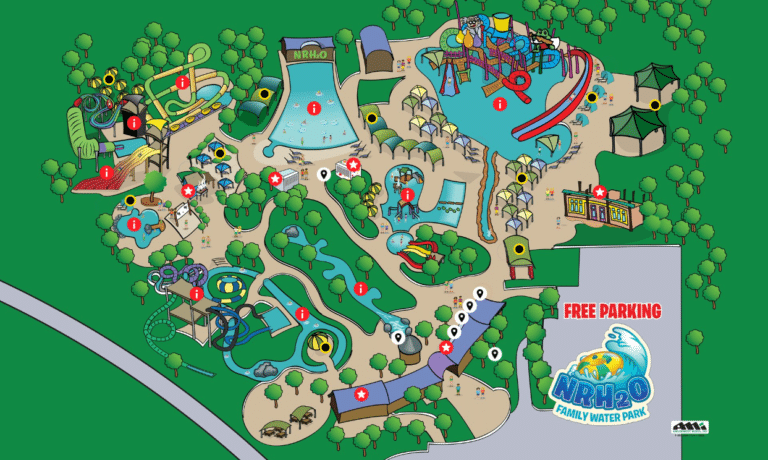 NRH2O Family Water Park Map and Brochure (2025 – 2016)