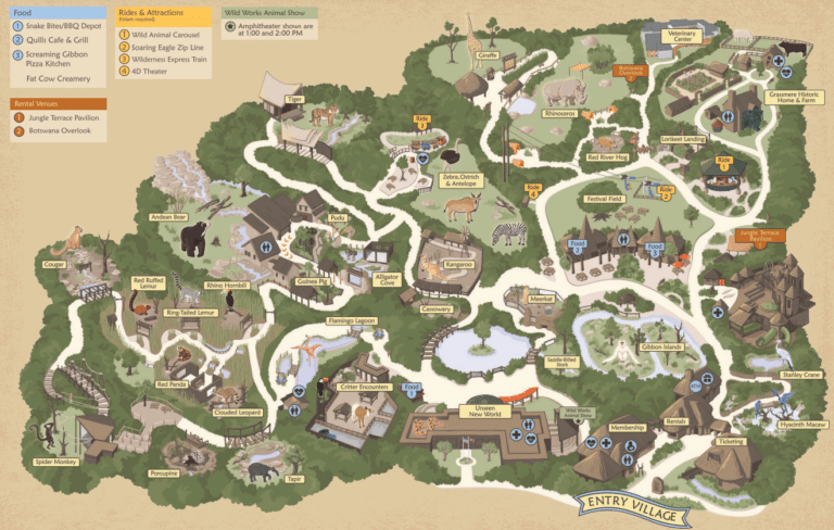 Nashville Zoo Grassmere Map and Brochure (2025 – 2014)