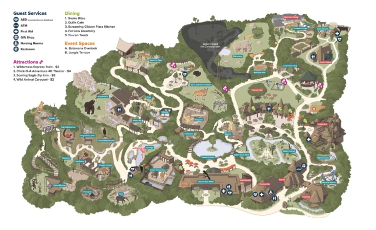 Nashville Zoo Grassmere Map 2025