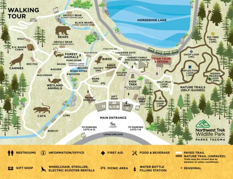 Northwest Trek Wildlife Park Map 2025