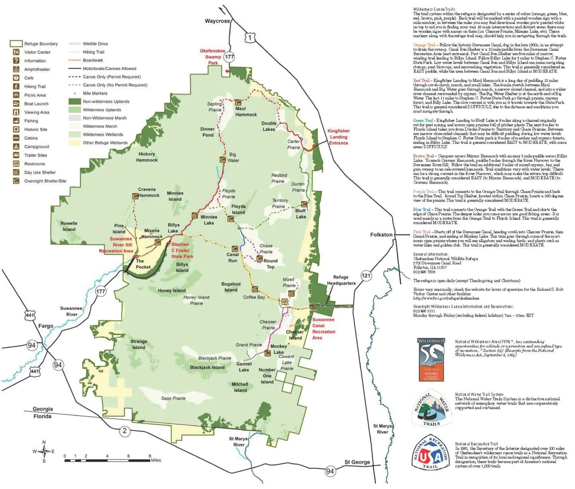 Okefenokee Swamp Park Map 2025