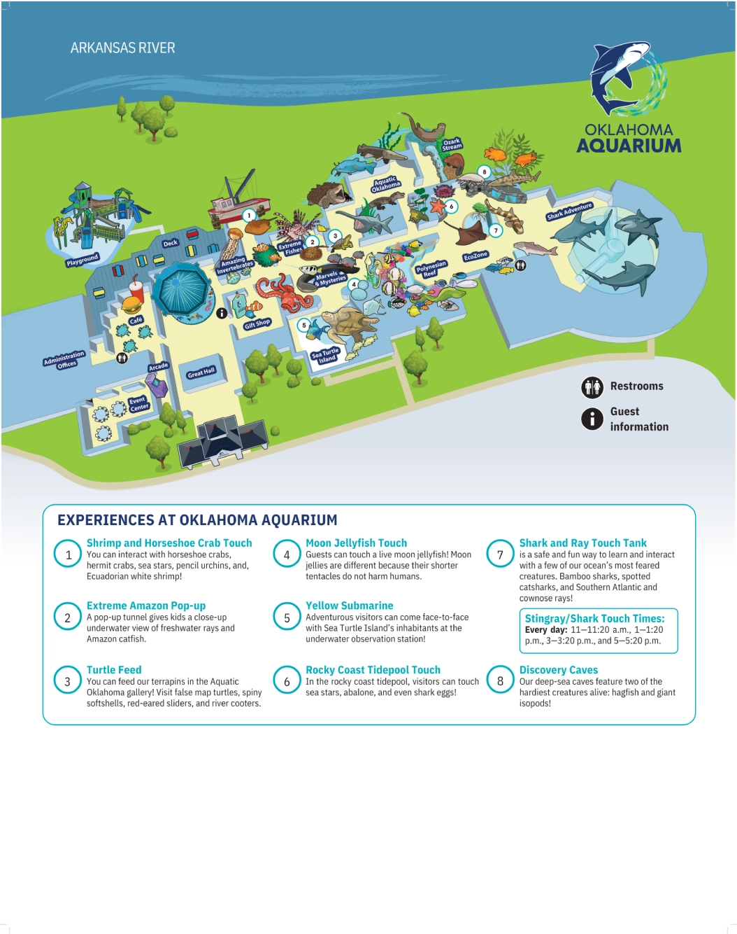 Oklahoma Aquarium Map 2025
