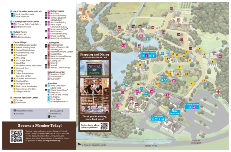 Old Sturbridge Village Map 2024