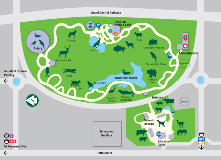 Queens Zoo Map and Brochure (2025 – 2020)