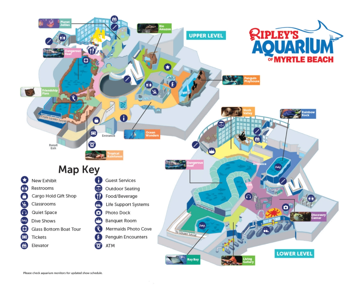 Ripley's Aquarium Map 2025