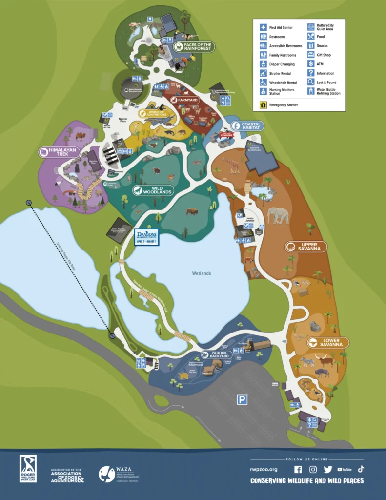 Roger Williams Park Zoo Map 2024