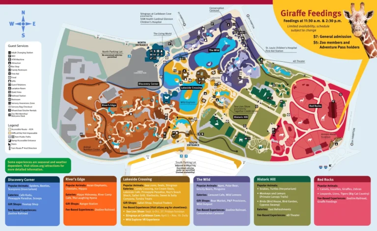 Saint Louis Zoo Map 2025