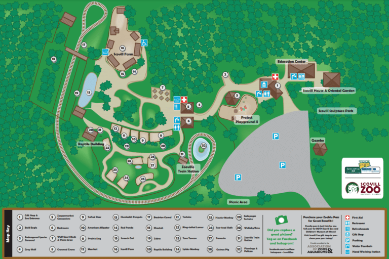 Scovill Zoo Map and Brochure (2018 – 2025)