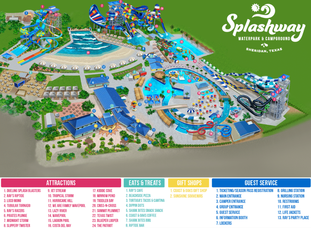 Splashway Water Park in texas