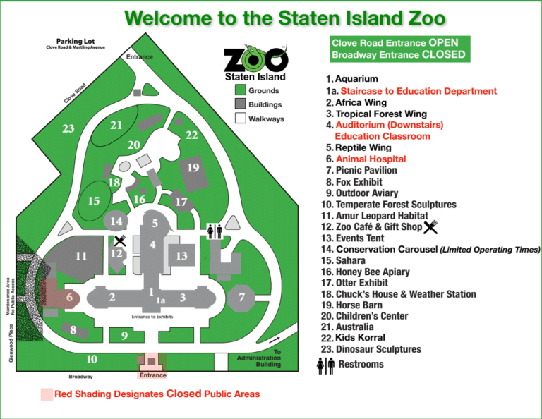 Staten Island Zoo Map and Brochure (2025 – 2019)