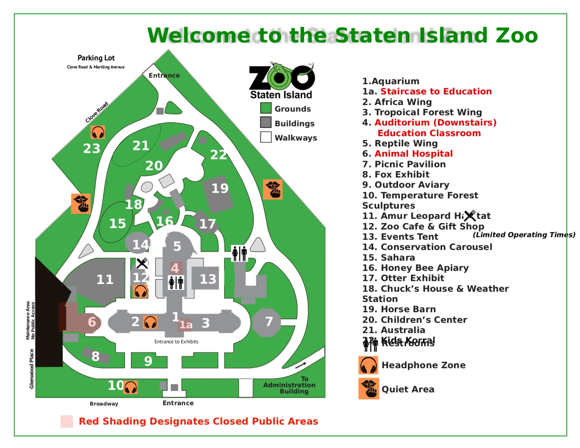 Staten Island Zoo Map 2025