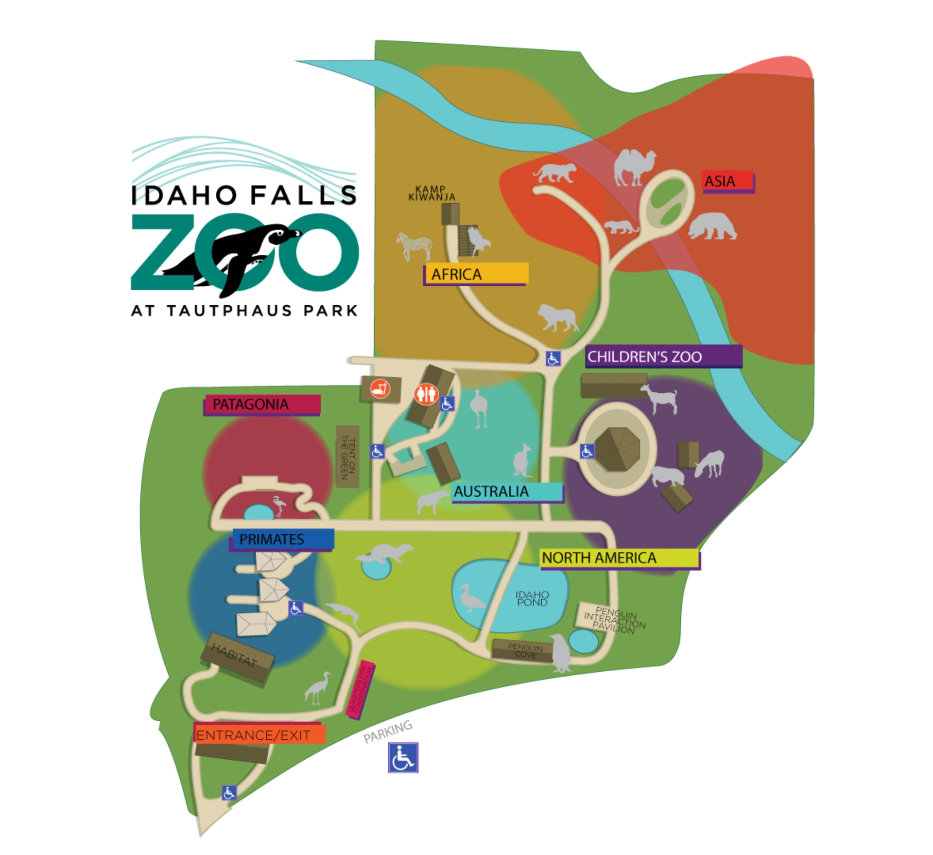 Tautphaus Park Zoo Map 2025