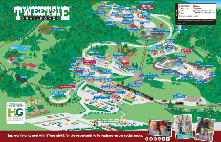 Tweetsie Railroad Map and Brochure (2025 – 2023)