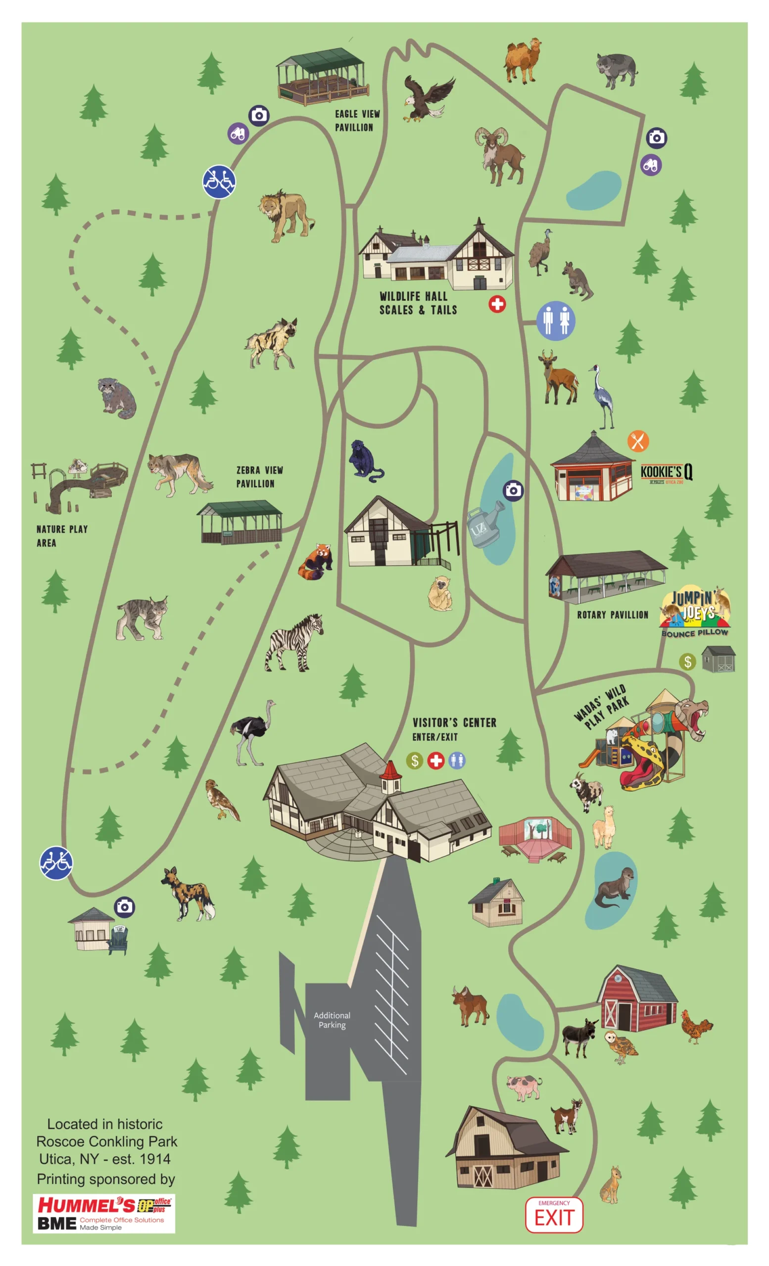 Utica Zoo Map 2025