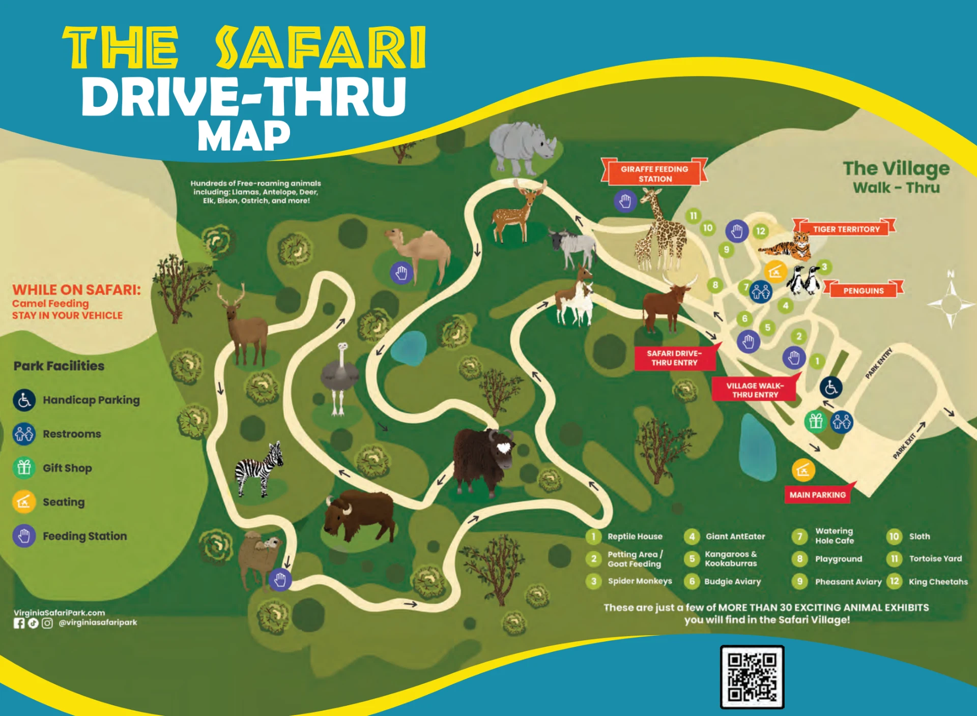 Virginia Safari Park Map 2025
