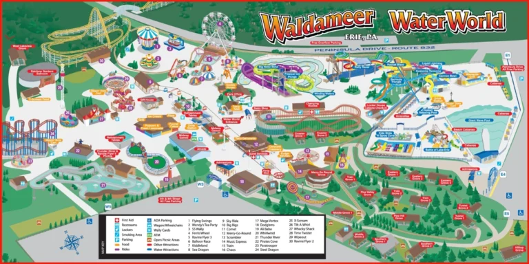 Waldameer Park & Water World Map 2026