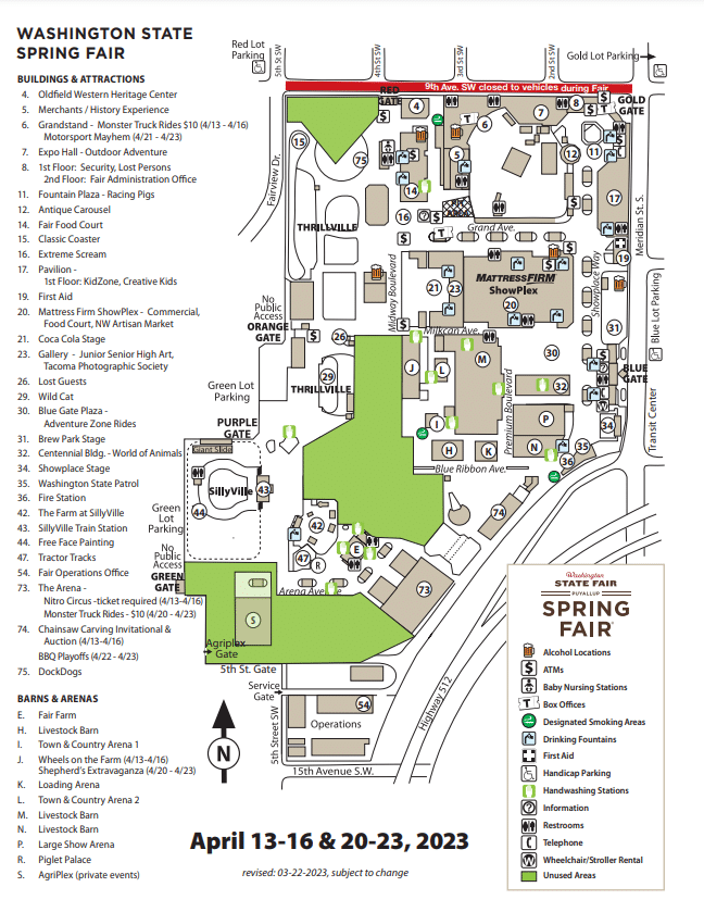 Washington State Fair Map and Brochure (2016 2023